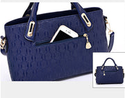 Hot selling high quality pu handbags 4pcs in 1 set fashion ladies handbag women bag set